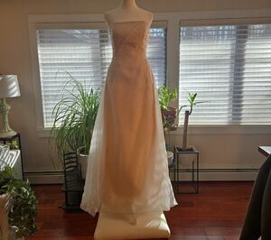 Erisa New York 100% Silk Strapless Wedding Gown